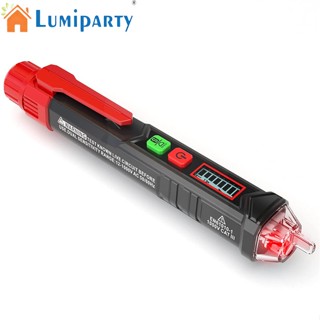 Lumiparty เครื่องทดสอบแรงดันไฟฟ้า แบบไม่สัมผัส พร้อมหน้าจอ Lcd Dual Range Ac 12v-1000v 48v-1000v