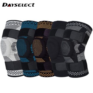 Dayselect ปลอกสวมหัวเข่า 1 ชิ้น พร้อมตัวกันโคลงด้านข้าง และเจลสะบ้า สําหรับบรรเทาอาการปวดเข่า บาดเจ็บ ACL