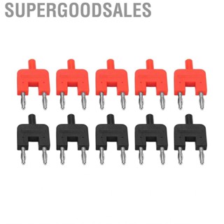 Supergoodsales 4mm Brass Banana Plug Dual Good Electrical Conductivity 10Pcs