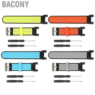 Bacony Silicone Watch Band  Charming Simple Style Vent Pin Buckle Strap for Amazfit T‑Rex