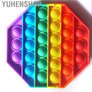 Yuhenshop Portable Push Bubble Sensory Toy Silicone Anxiety Fatigue Relief Squeeze