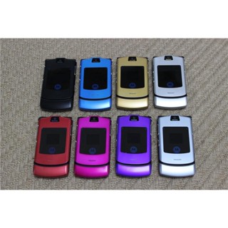 เคสโทรศัพท์มือถือบลูทูธ แบบปลดล็อก สําหรับ Motorola Razr V3i Quad Band Flip GSM MP3