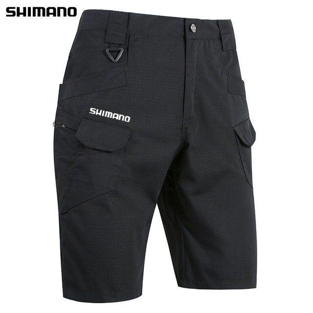 กางเกงขาสั้นตกปลา Shimano เดินป่ากางเกงกันน้ํายุทธวิธีเดินป่า Quick-Drying ตกปลาเดินป่า Soft Shell ก