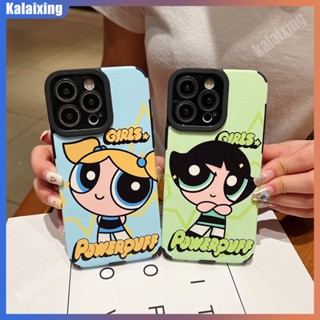 เคสโทรศัพท์มือถือหนังนิ่ม ลาย The Powerpuff Girls สําหรับ IPhone 14 Pro Max 13 12 Pro 11 Pro X Xs Max Xr