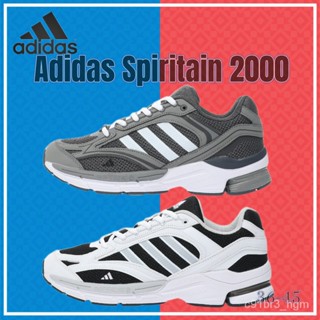 Adidas spiritain 2000 "white/black" retro collection รองเท้าผ้าใบลําลอง เหมาะกับการวิ่ง