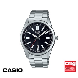 CASIO นาฬิกาข้อมือ CASIO รุ่น MTP-VD02D-1EUDF วัสดุสเตนเลสสตีล สีดำ