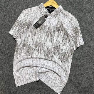 Volcom SUPER PREMIUM SURFING DISTRO เสื้อยืด คอปก สําหรับผู้ชาย 049