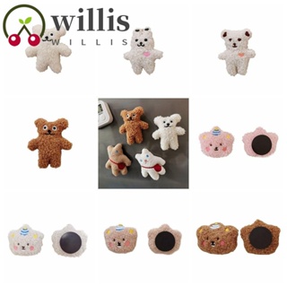 Willis สติกเกอร์แม่เหล็กติดตู้เย็น ลายการ์ตูนหมีน่ารัก 3D ไม่จางหาย สร้างสรรค์ สําหรับตกแต่งบ้าน