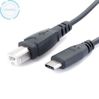 Xo94ol สายเคเบิลข้อมูล USB-c Type-c ตัวผู้ เป็น USB B Type ตัวผู้ สําหรับเครื่องพิมพ์โทรศัพท์ TH