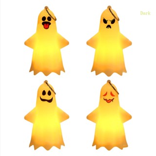 โคมไฟผีน่ารัก ใช้แบตเตอรี่ สีเหลืองเข้ม สําหรับแขวนตกแต่งบ้าน เทศกาลฮาโลวีน