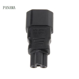 อะแดปเตอร์แปลงปลั๊กไฟ NAMA IEC 320 C14 3-Pin Male To C5 3-Pin Female