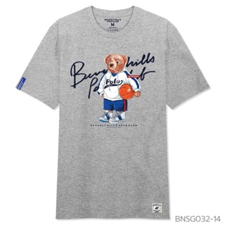 [S-5XL] Beverly Hills Polo Club เสื้อยืดคอกลมแขนสั้น Classic Bear รุ่น BNSB575