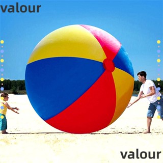 Valour ลูกโป่งเป่าลม สีรุ้ง ขนาด 100 ซม. ของเล่นชายหาด สําหรับเด็ก ผู้ใหญ่