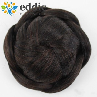 26edie ผมปลอม สีน้ําตาล มองไม่เห็น วินเทจ ผู้หญิง ฮั่นฝู ผม Chignon เครื่องประดับผม ต่อผม ทนความร้อน ไฟเบอร์ธรรมชาติ สาวโดนัท ลูกกลิ้ง แฮร์พีช