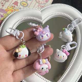 SANRIO พวงกุญแจเรซิ่น จี้รูป Hello Kitty Kuromi Melody Cinnamoroll Pochacco สําหรับเป็นของขวัญวันเกิด