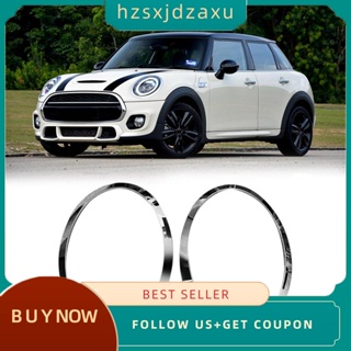 【hzsxjdzaxu】แหวนคิ้วไฟหน้า โครเมี่ยม ซ้าย ขวา แบบเปลี่ยน สําหรับ MINI Cooper F55 F56 F57 03-18