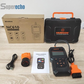 Obd เครื่องมือสแกนเนอร์ ตรวจสอบความผิดพลาดของเครื่องยนต์ รถบรรทุก 2 in 1 [superecho.th]