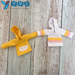 Yve ชุดเสื้อฮู้ดดี้ แฟชั่น อุปกรณ์เสริม สําหรับตุ๊กตา 1/6
