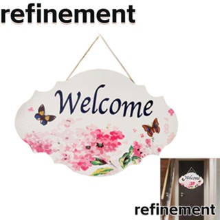 Refinement ป้ายไม้ Welcome สําหรับแขวนตกแต่งประตู ห้อง โรงแรม