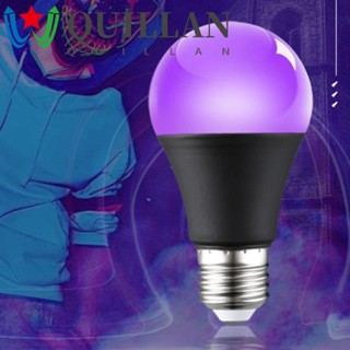 Quillan หลอดไฟอลูมิเนียม UV สีม่วง ดํา 10W 85-265V E26 E27 360 องศา