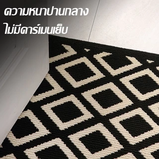 พรม 50*80CM การดูดซึมน้ําและกันลื่น พรมเช็ดเท้า กําจัดฝุ่นและทนต่อการสึกหรอ ใช้ที่ทางเข้า