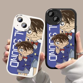 เคสโทรศัพท์มือถือหนังแกะ ซิลิโคนนิ่ม กันกระแทก ลายการ์ตูนยอดนักสืบโคนัน สําหรับ vivo Y53 52 47 33 32 31 30 20 Y10 7 5S 19 3 U3 S15 12 10 9E 7T 6 1 เคสป้องกัน สําหรับ pro