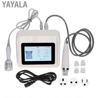 Yayala RF Microneedle Machine  100-240V Reduce Fat Face Lifting Skin Rejuvenation Increase Elasticity with Ice Hammer Probe for  Pits