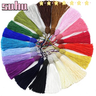 Suhuhd พู่ ขนาดเล็ก 6 สี สําหรับเย็บผ้า DIY ที่คั่นหนังสือ พู่