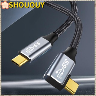 Shououy สายชาร์จ Type C ตัวผู้ เป็นตัวผู้ 4K 60HZ ชาร์จเร็ว สําหรับวิดีโอเสียง