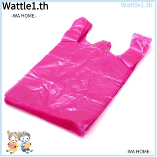 Wttle กระเป๋าเสื้อยืด พร้อมหูหิ้ว 12x20 นิ้ว สําหรับร้านอาหาร ซูเปอร์มาร์เก็ต 100 ชิ้น