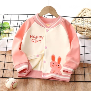เสื้อกันหนาวเด็ก คาร์ดิแกน แขนยาว ผ้าสำลี WT04🧺💗