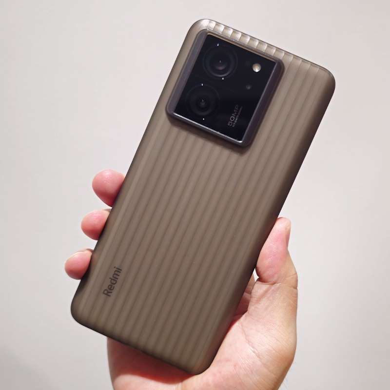For Xiaomi Mi 13t/13t Pro/Redmi K60 Ultra Slim 0.51MM Matte uneven Cover Corrugated Clear Hard PP Back Case Anti-Fingerprint