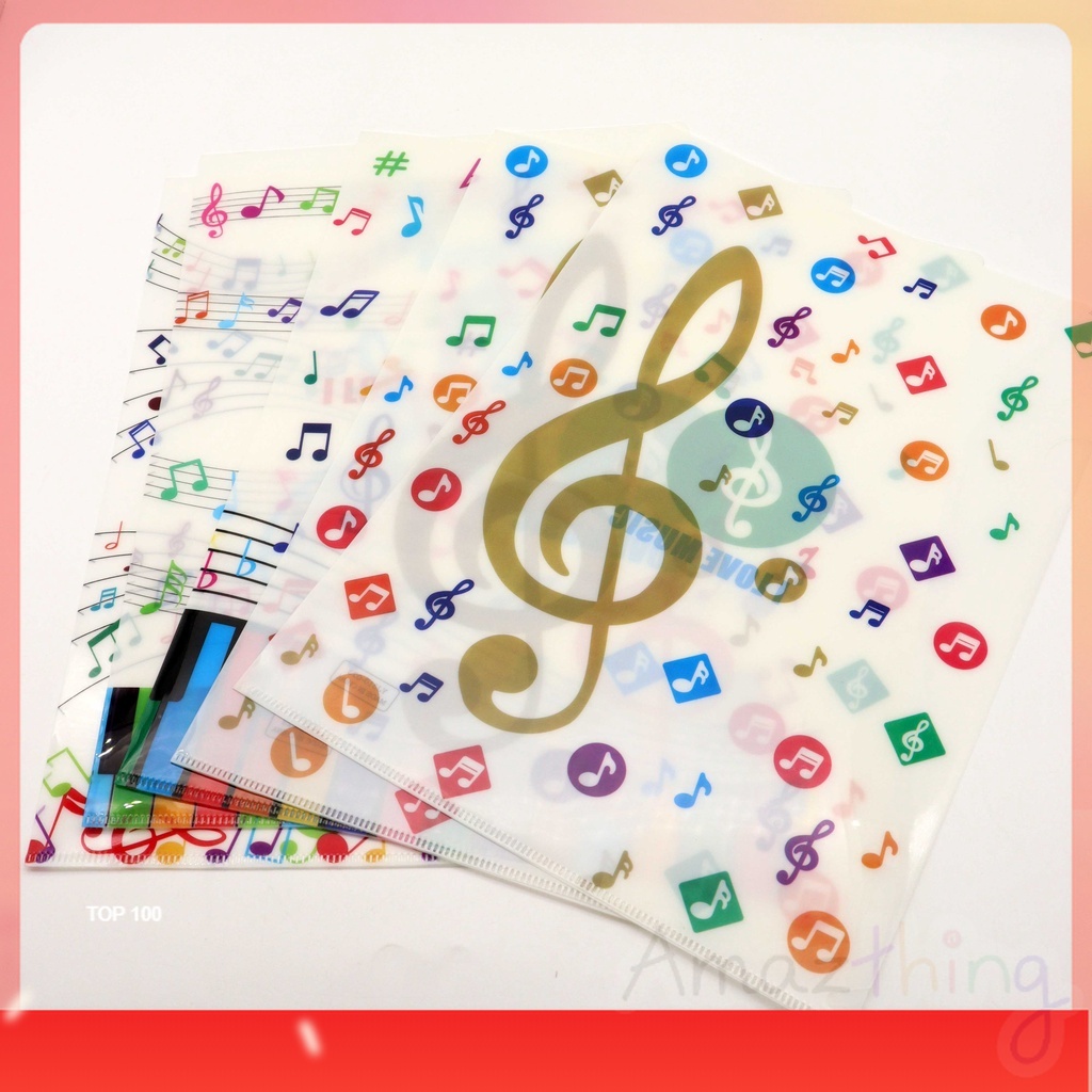 Amazthing Music Design L Shape Music Sheet Holder | โฟลเดอร์ PP ขนาด A4