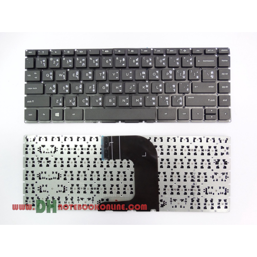 แป้นพิมพ์ คีย์บอร์ดโน๊ตบุ๊ค HP 14-AC 14-ac029TX 340 G3 346 G3 348 G3 246-G4 240-G4 14-AF 14-AQ 14-DF 14-AM Laptop TH-ENG
