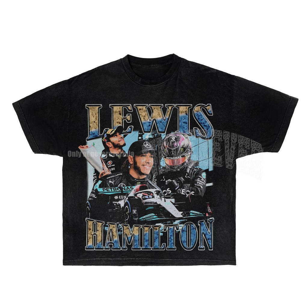 เสื้อยืดแร็พย้อนยุค Lewis Halmiton 90s | Bootleg Formula 1 ทีมแข่ง | เสื้อยืด Vintage 90s Formula 1 