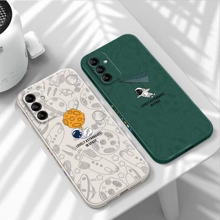 เคส Samsung A05S A14 A24 5G A34 A54 A13 A23 A33 A53 A32 A52S A52 A02S A03S A04 A04E A04S A13 5G A05 เคสโทรศัพท์มือถือ ลายนักบินอวกาศ nasa สําหรับ tkr