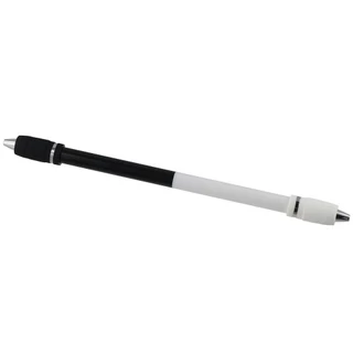 Yann1 Pen Spinning, White PC Spin Pen, สํานักงานเคลือบกันลื ่ นสีดํา