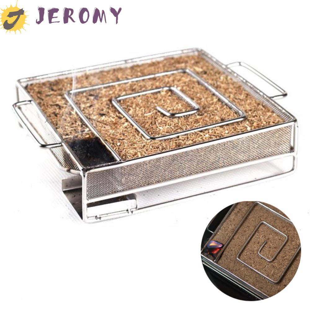 Jeromy เครื่องกําเนิดควันเย็น สเตนเลส ทรงกลม ด้ามจับหกเหลี่ยม อเนกประสงค์ ทนทาน สําหรับทําบาร์บีคิว