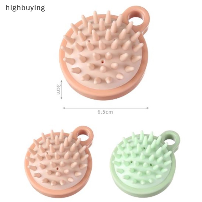 [highbuying] แปรงหวีผม ซิลิโคน สําหรับนวดหนังศีรษะ