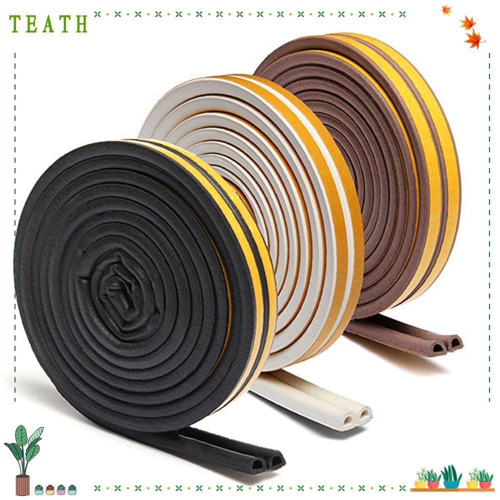 TEAK เทปยางซีลประตู หน้าต่าง มีกาวในตัวสำหรับกันเสียง ลมและแมลง 5 10 เมตร