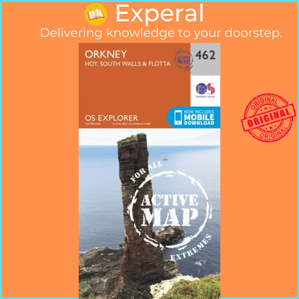 Orkney - Hoy, South Walls และ Flotta โดย Ordnance Survey (ฉบับสหราชอาณาจักรปกอ่อน)