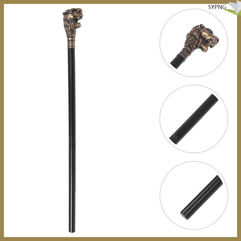 📦 Cosplay Wand Prop สำหรับ Halloween Decorative Lion Cane Walk Stick 2pcs