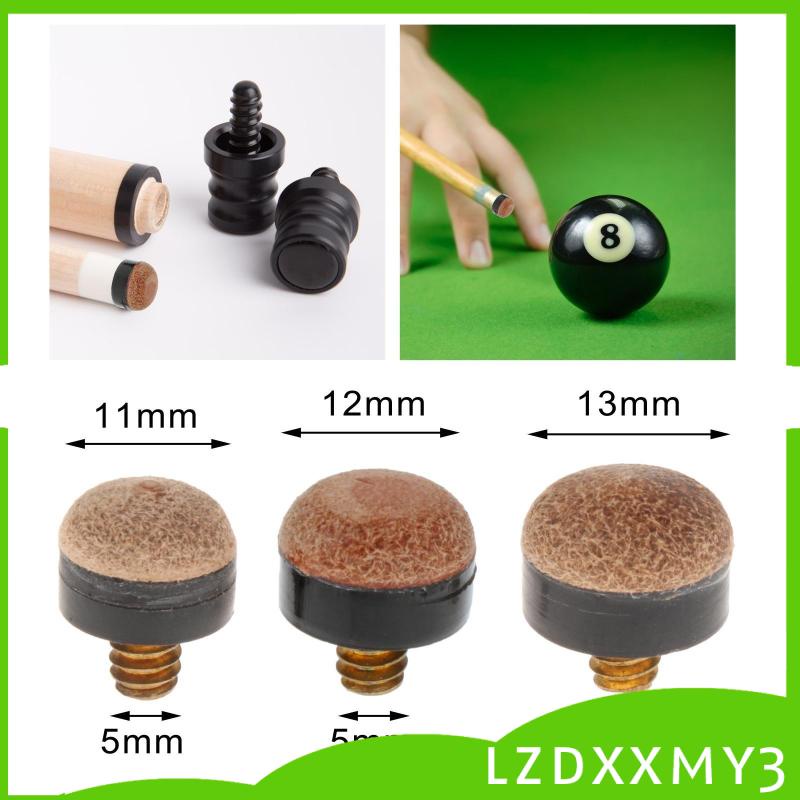 [Lzdxxmy3] ปลายไม้คิวพูล บิลเลียด แบบเปลี่ยน สําหรับไม้คิวสนุ๊กเกอร์ 10 ชิ้น