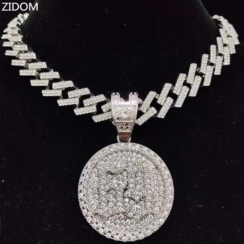 เครื่องประดับ สร้อยคอโซ่ จี้รูปสี่เหลี่ยมขนมเปียกปูน 6ix9ine สไตล์ฮิปฮอป แฟชั่นสําหรับผู้ชาย และผู้ห