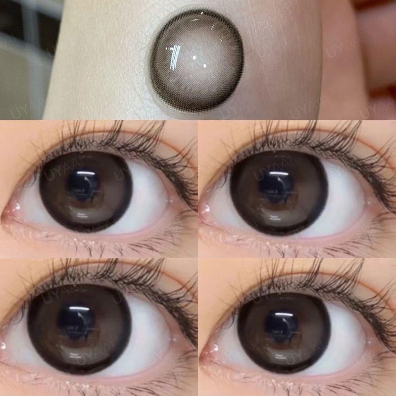 (Size M) รุ่นกลาง คอนแทคเลนส์สีน้ำตาล Brown ธรรมชาติ 14.3mm