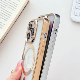 แม่เหล็กโปร่งใสไร้สายชาร์จ Lanyard สําหรับ iPhone 17 16 15 Plus 14 13 12 Pro Max 11 17Air กรณีนุ่มกันกระแทก Crossbody สร้อยคอเชือกฝาครอบ