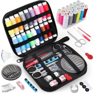 85Pcs/Set Portable Travel Sewing Box Needles Tools Stitching Embroidery Craft Sewing Kits