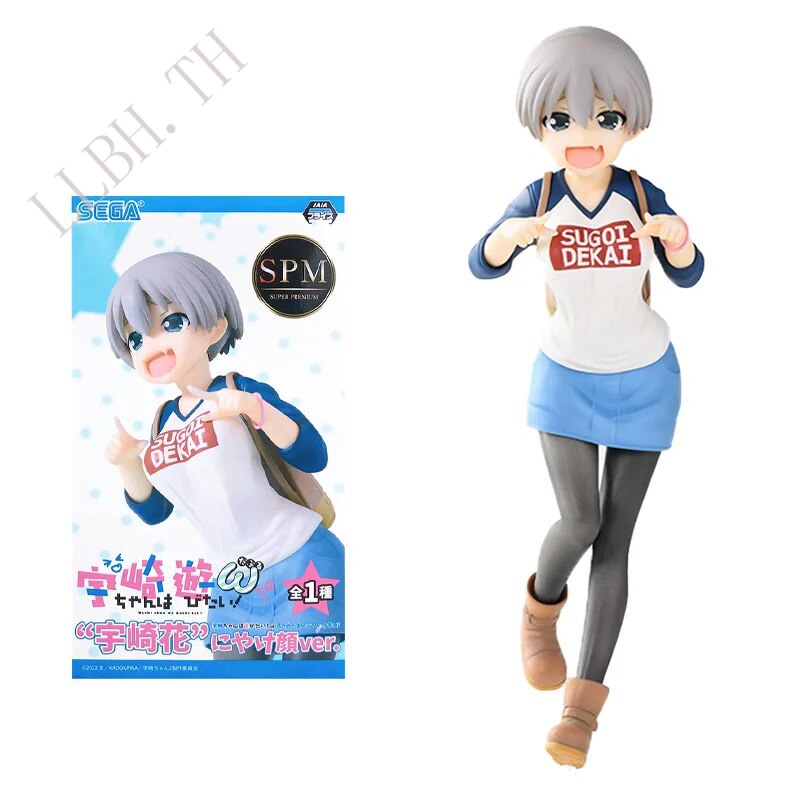 SEGA Genuine Uzaki Hana Anime Figure Uzaki Hana Smiling Face Action Figure Toys for Kids Gift Collectible Model