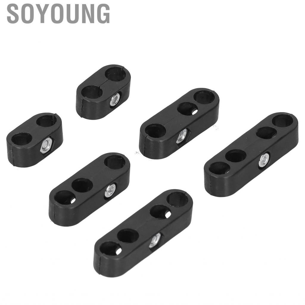 Soyoung 7 มม./8 มม.รถ Spark Plug สายไฟ CLAMP แยกสายจุดระเบิดสายประแจทนอุณหภูมิสูงสีดำ - รูปที่ 4