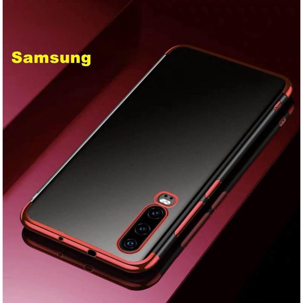 เคส Samsung A9 / A7 / A6 สำหรับซัมซุง ใสขอบสี กันกระแทก นิ่ม TPU Case